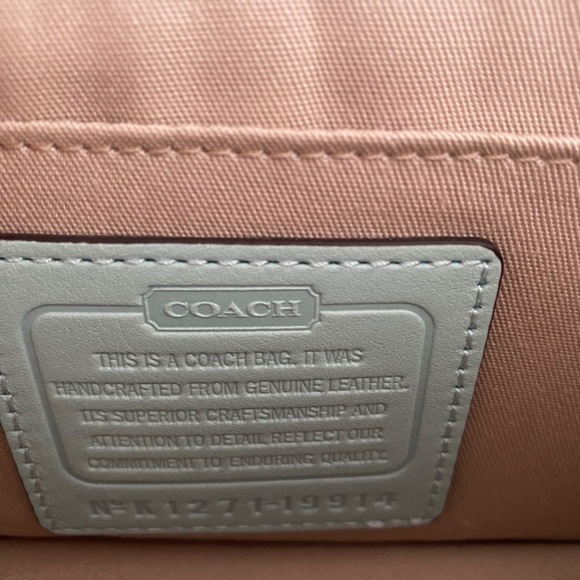 Coach Legacy Penny Leather Crossbody Shoulder Bag, Pale Green, Mint Green - Picture 10 of 10